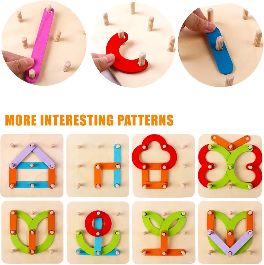 Wooden Shape Construction Activity Set - Small
