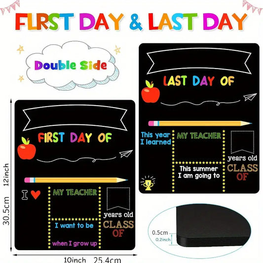 First and Last Day of School Chalkboard