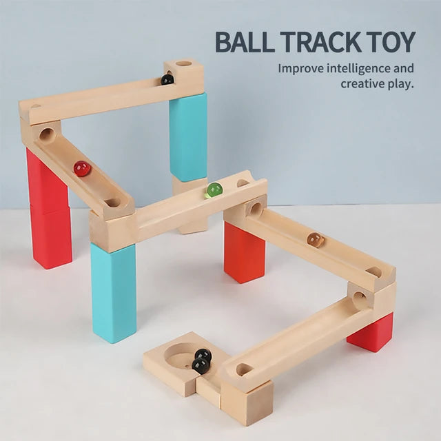 Wooden Marble Run