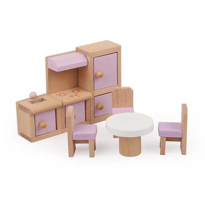 Dollhouse Furniture Set - Wooden