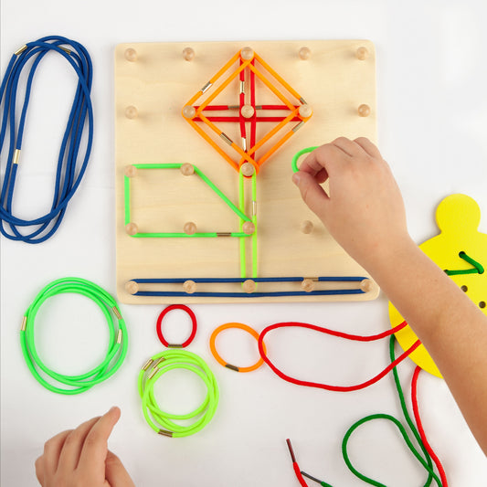 2 in 1 Wooden Geoboard