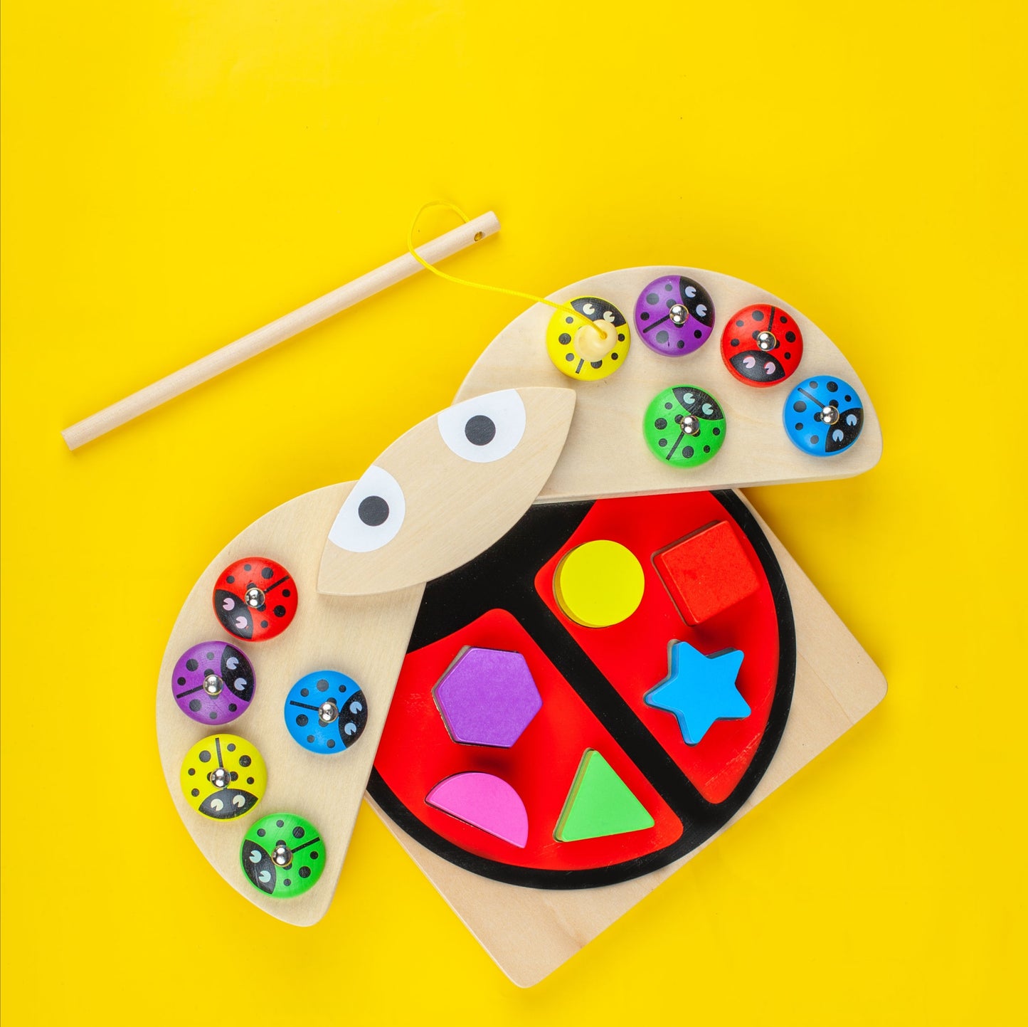 Ladybug Catch and Shapes Game