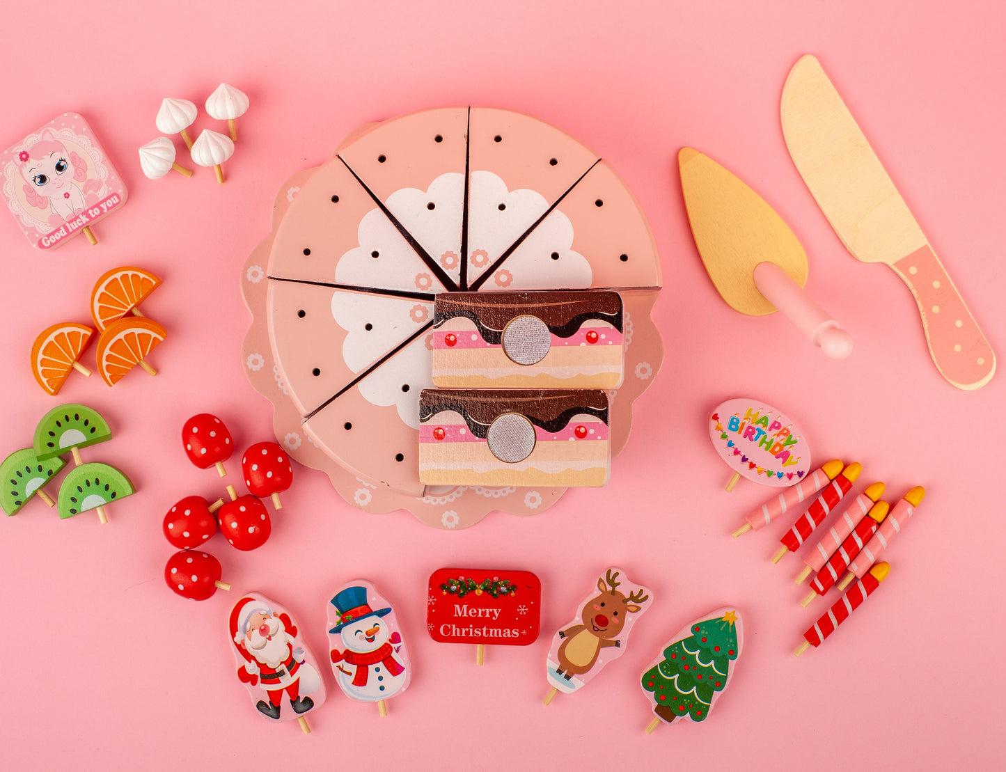 Wooden Celebration Cake