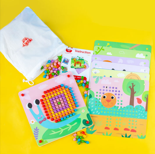 Pattern Board Small Peg - Tooky Toy