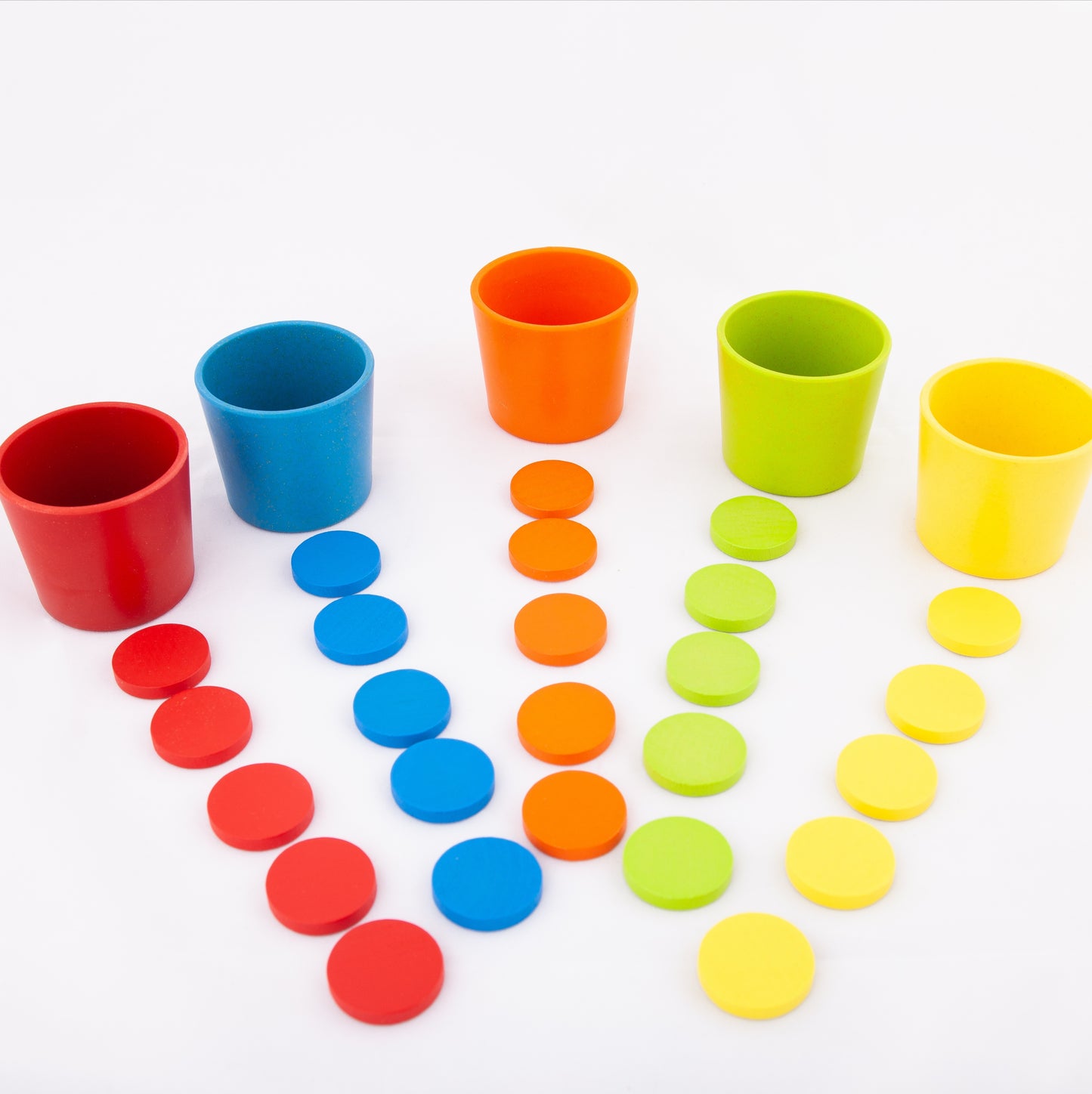 Colour Sorting Cups And Coins