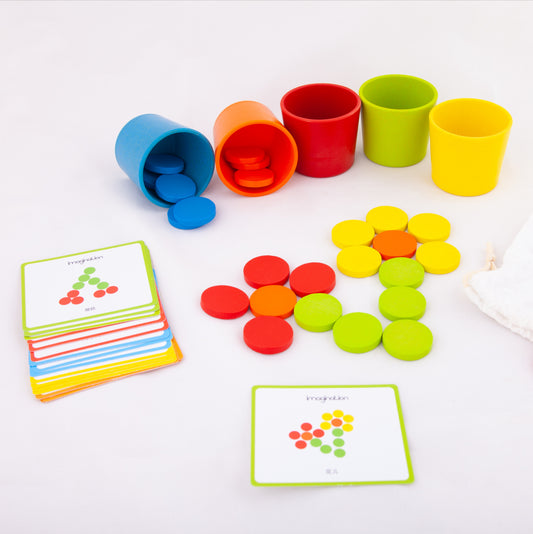 Colour Sorting Cups And Coins