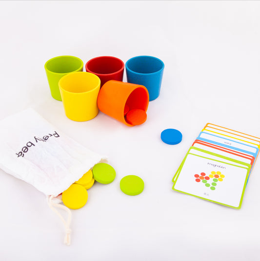 Colour Sorting Cups And Coins
