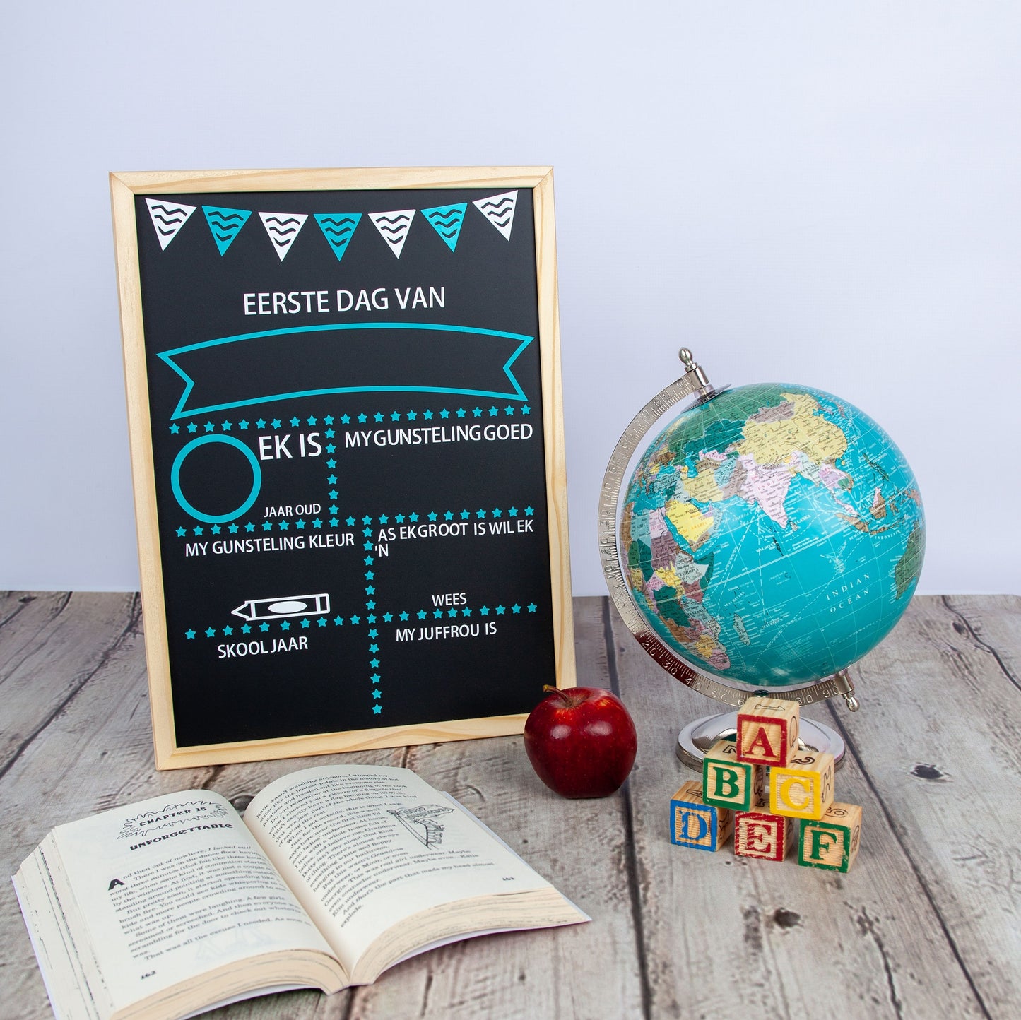 First Day Of School Board - Afrikaans