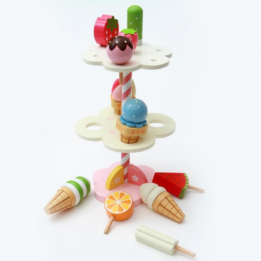 Wooden Magnetic Ice Cream Stand