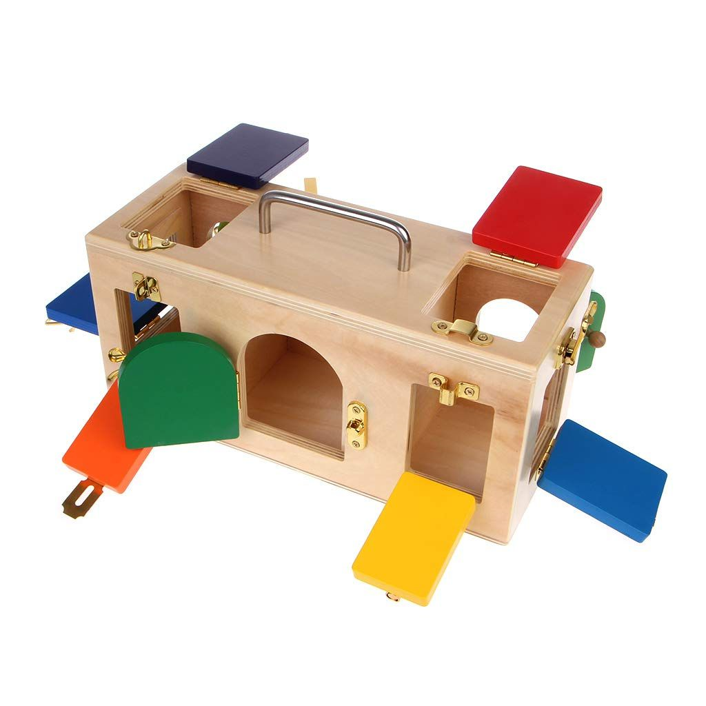 Wooden Montessori Lock and Latch Box