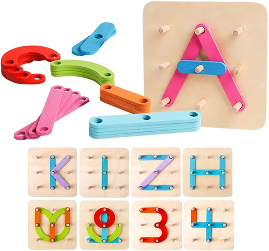 Wooden Shape Construction Activity Set - Small