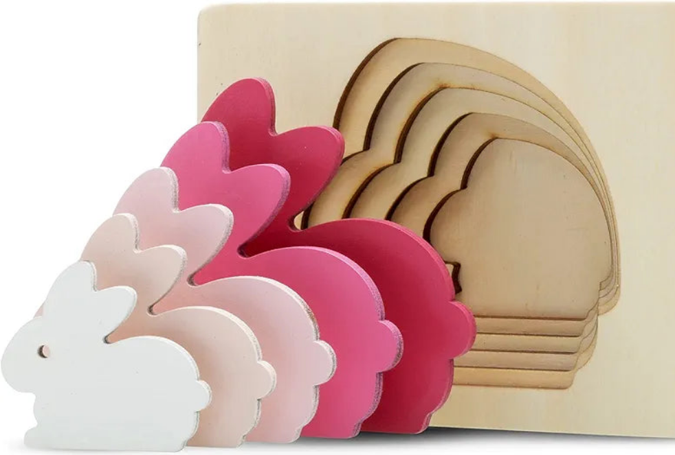 Montessori Wooden Multi-layer Puzzles