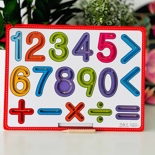 Wooden Tracing Board - Numbers
