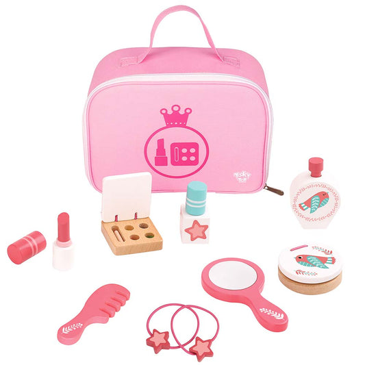 Wooden Pink Make-up Set - Tooky Toy