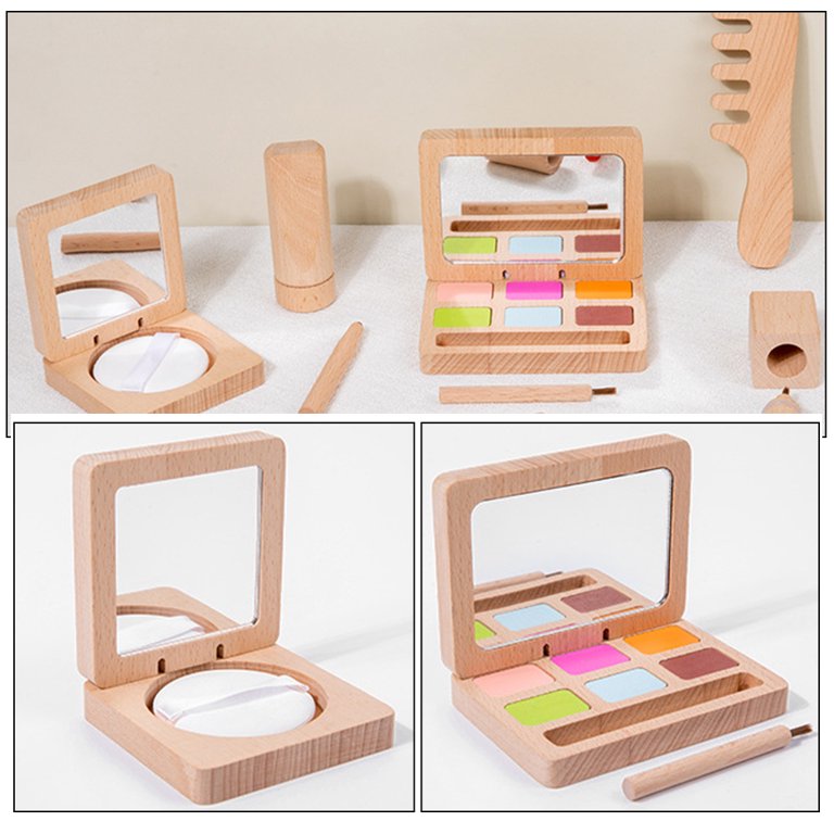 Wooden Cosmetic Set