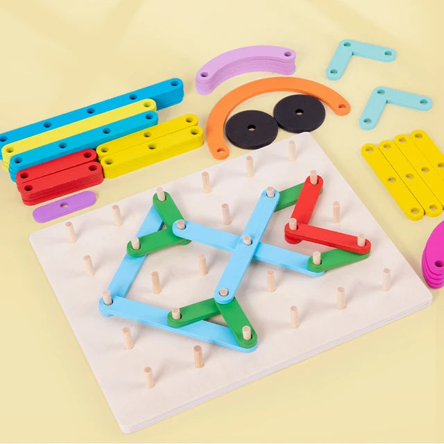 Wooden Shape Construction Activity Set - Big