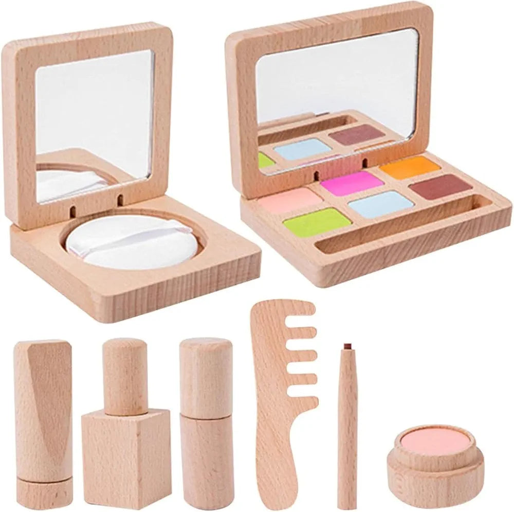 Wooden Cosmetic Set