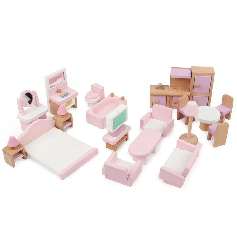 Dollhouse Furniture Set - Wooden