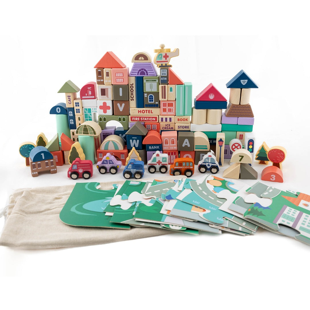 Little City Builder - 115 Blocks Set