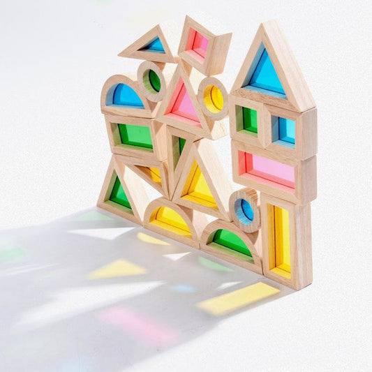 Wooden Rainbow Blocks